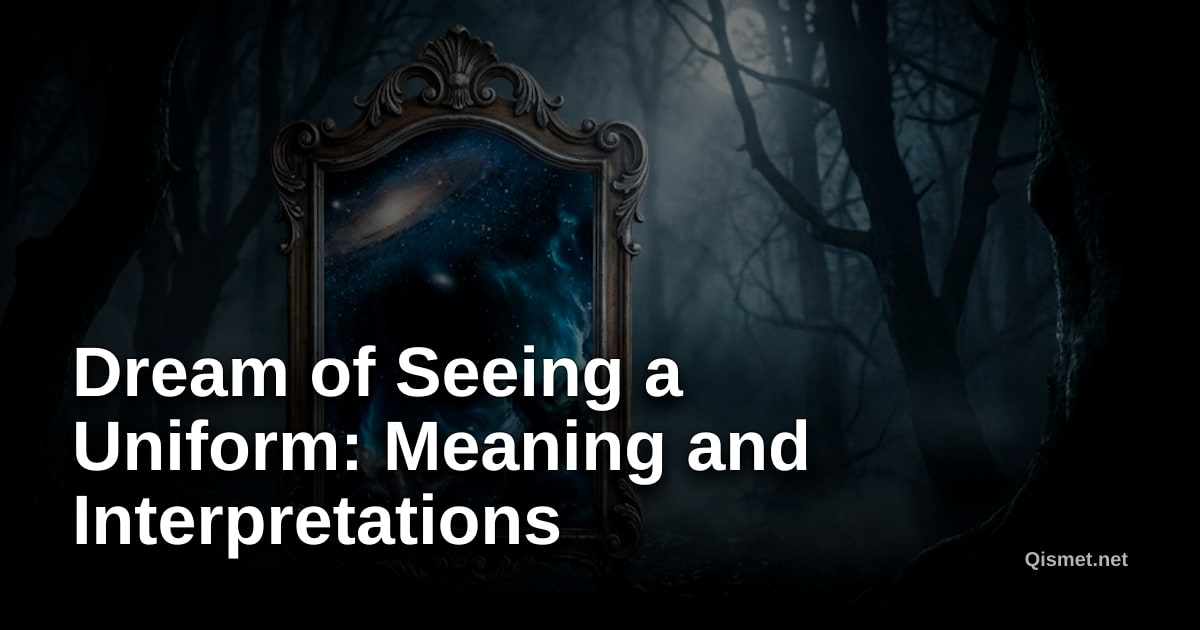 Dream of Seeing a Uniform: Meaning and Interpretations