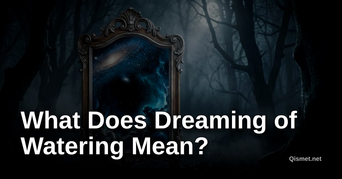 What Does Dreaming of Watering Mean?