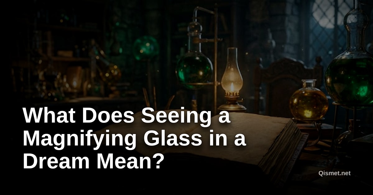What Does Seeing a Magnifying Glass in a Dream Mean?