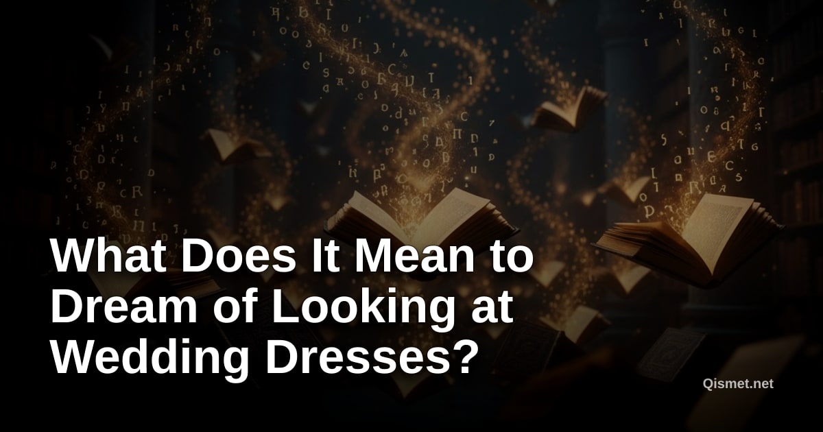 What Does It Mean to Dream of Looking at Wedding Dresses?