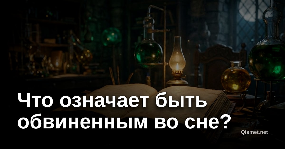 Что означает быть обвиненным во сне?