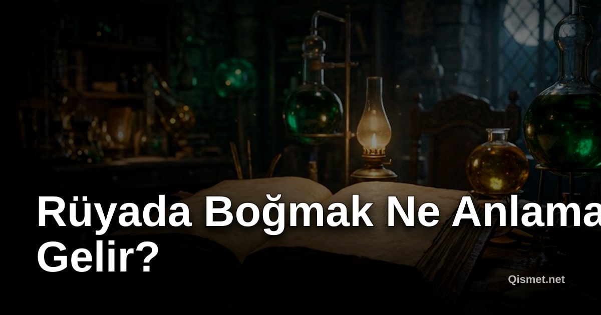 Rüyada Boğmak Ne Anlama Gelir?