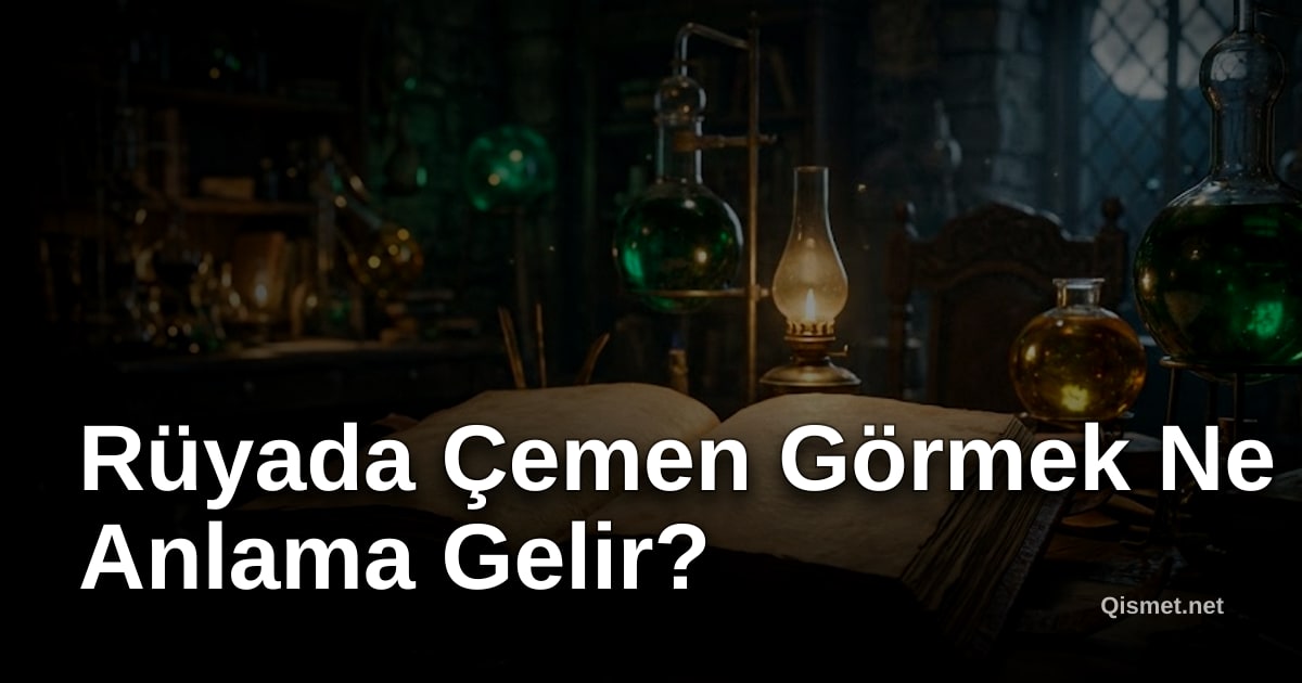 Rüyada Çemen Görmek Ne Anlama Gelir?