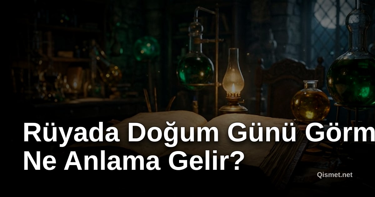 Rüyada Doğum Günü Görmek Ne Anlama Gelir?