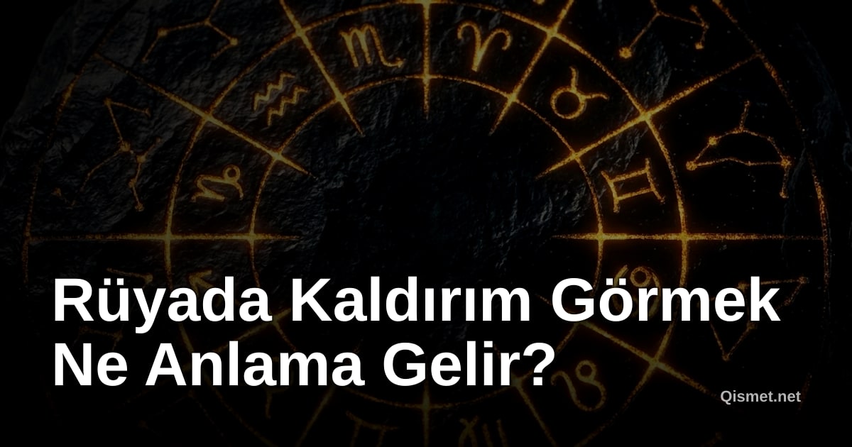 Rüyada Kaldırım Görmek Ne Anlama Gelir?