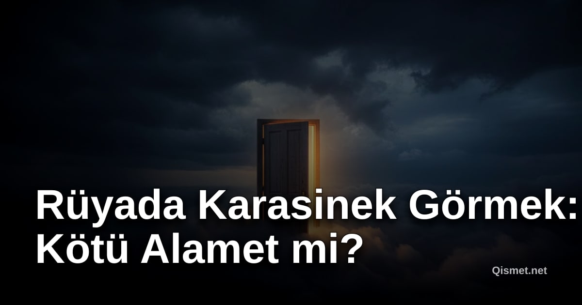 Rüyada Karasinek Görmek: Kötü Alamet mi?