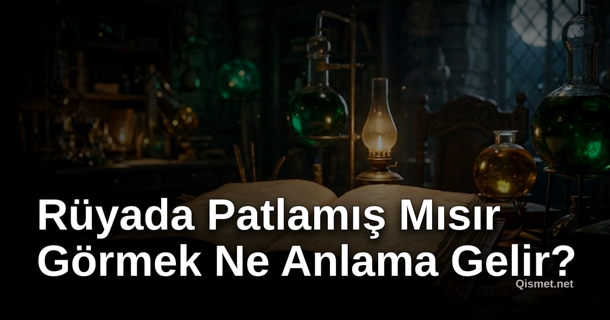 Rüyada Patlamış Mısır Görmek Ne Anlama Gelir?