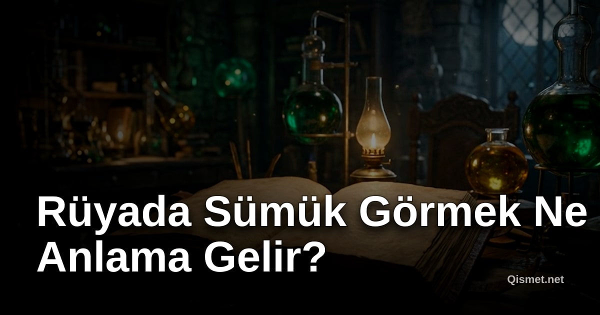 Rüyada Sümük Görmek Ne Anlama Gelir?