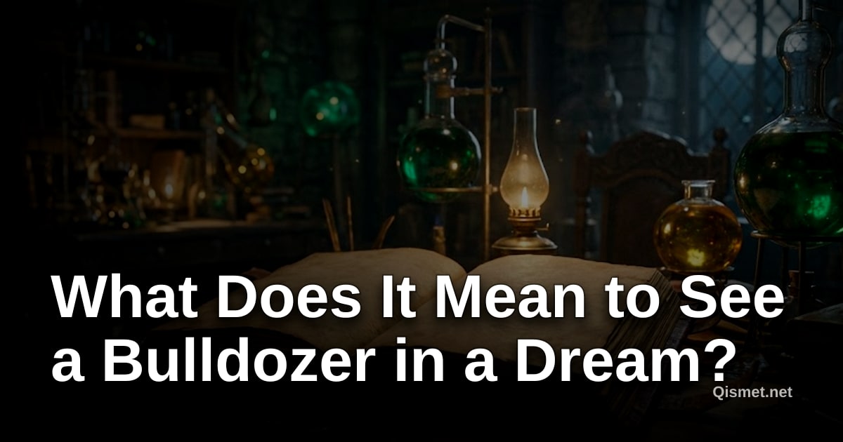 What Does It Mean to See a Bulldozer in a Dream?