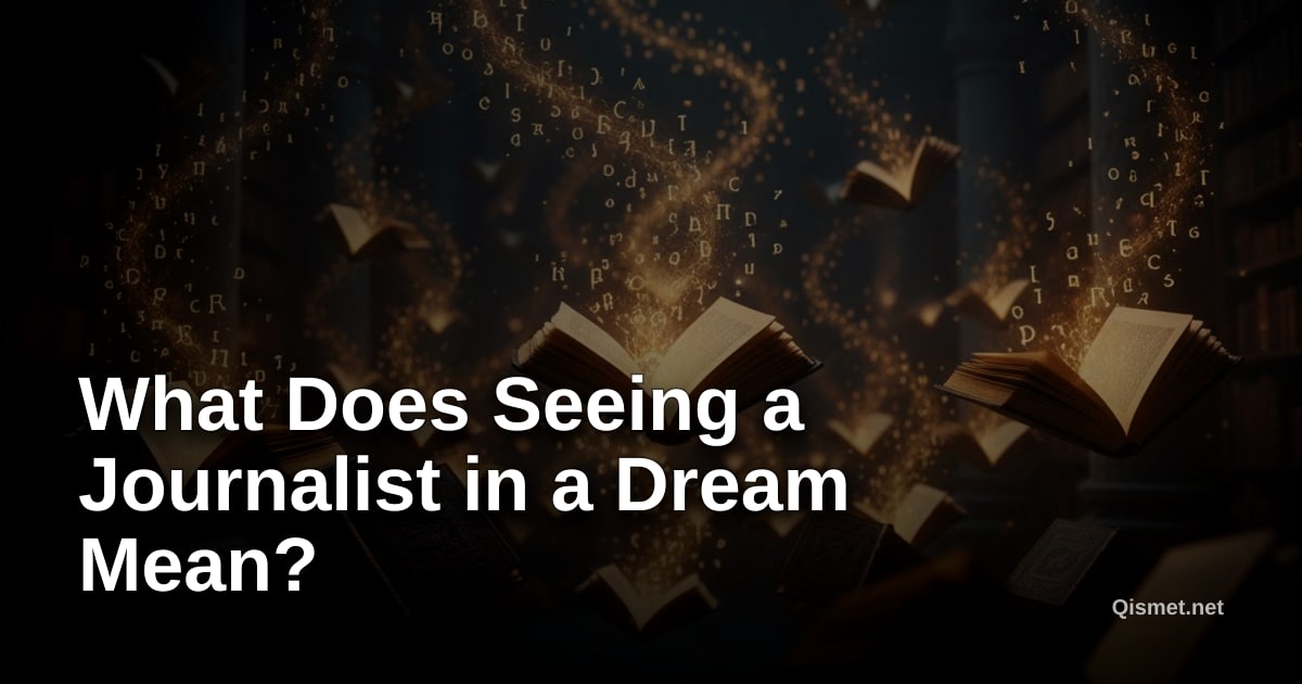What Does Seeing a Journalist in a Dream Mean?