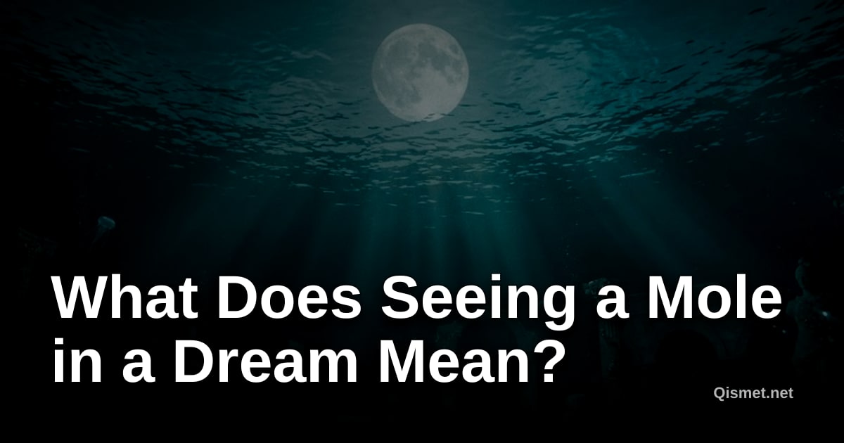 What Does Seeing a Mole in a Dream Mean?