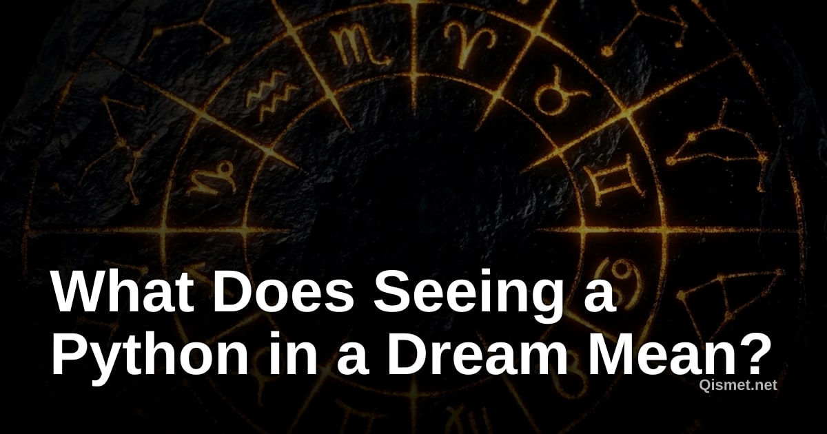 What Does Seeing a Python in a Dream Mean?