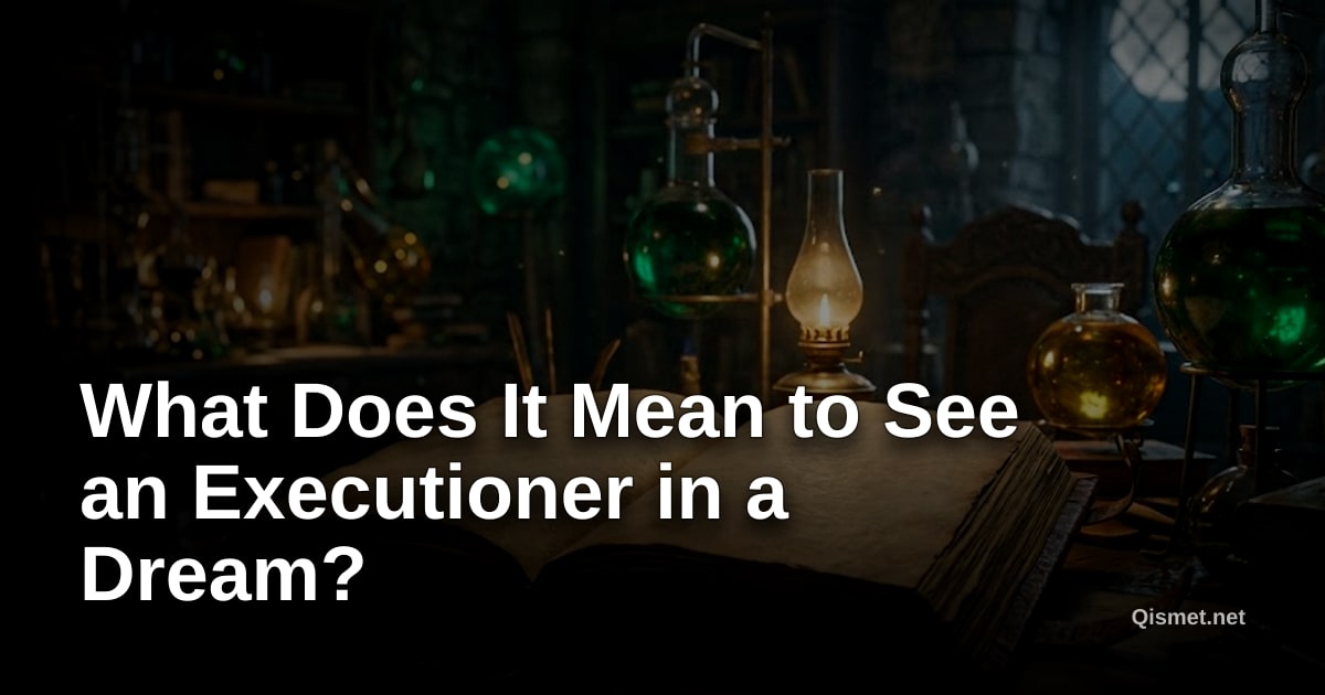 What Does It Mean to See an Executioner in a Dream?