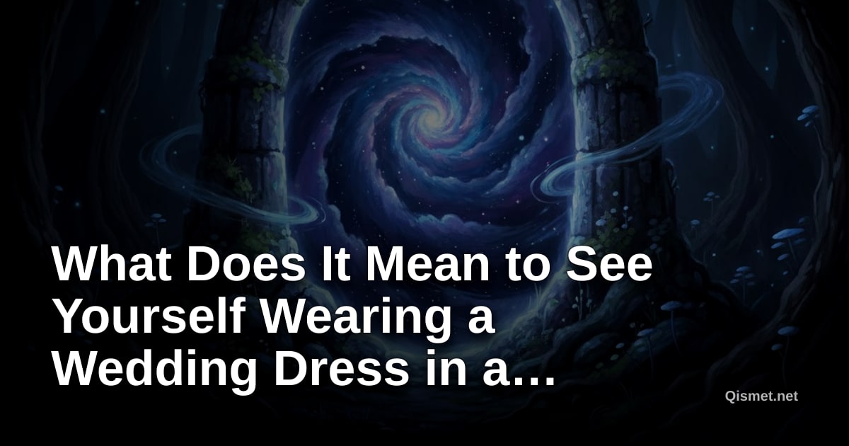What Does It Mean to See Yourself Wearing a Wedding Dress in a Dream?