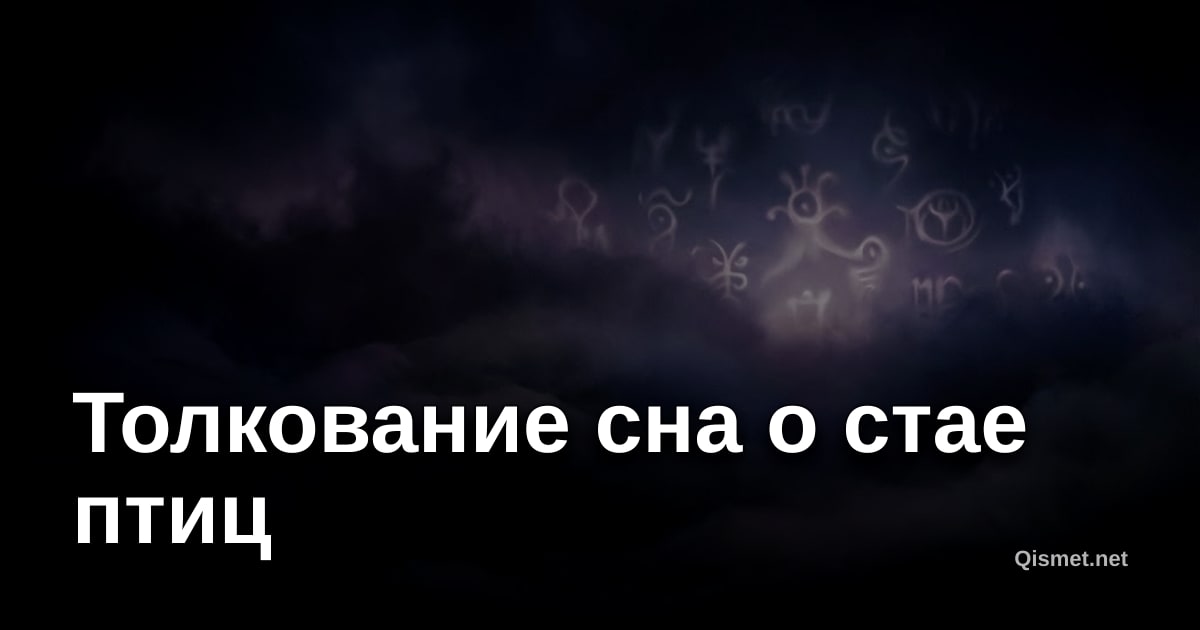 Толкование сна о стае птиц