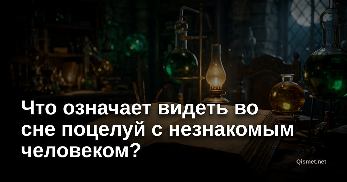 Что означает видеть во сне поцелуй с незнакомым человеком?