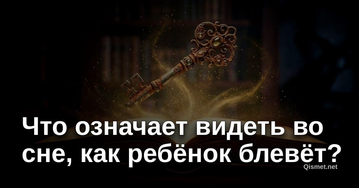 Что означает видеть во сне, как ребёнок блевёт?