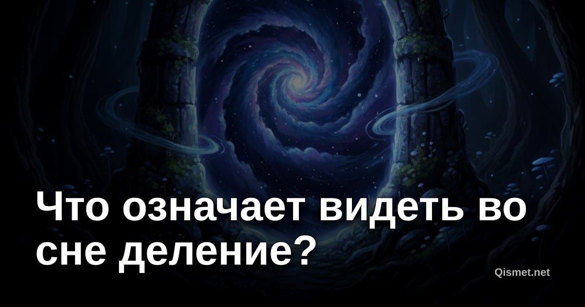 Что означает видеть во сне деление?