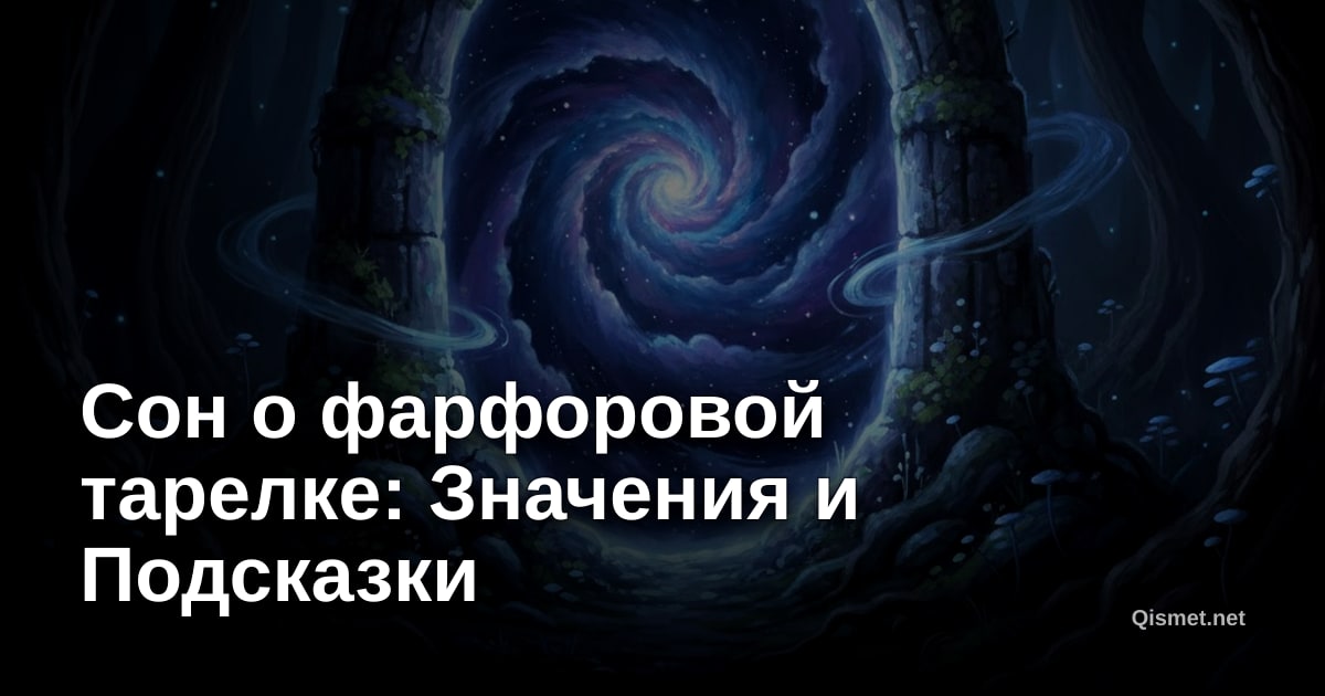Сон о фарфоровой тарелке: Значения и Подсказки