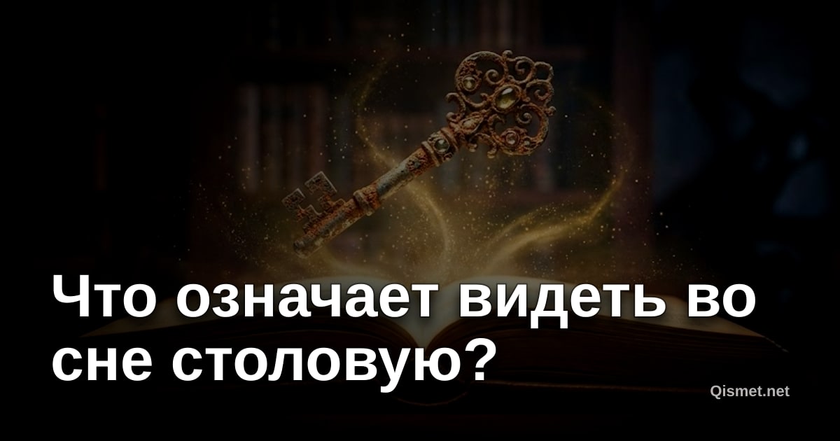 Что означает видеть во сне столовую?