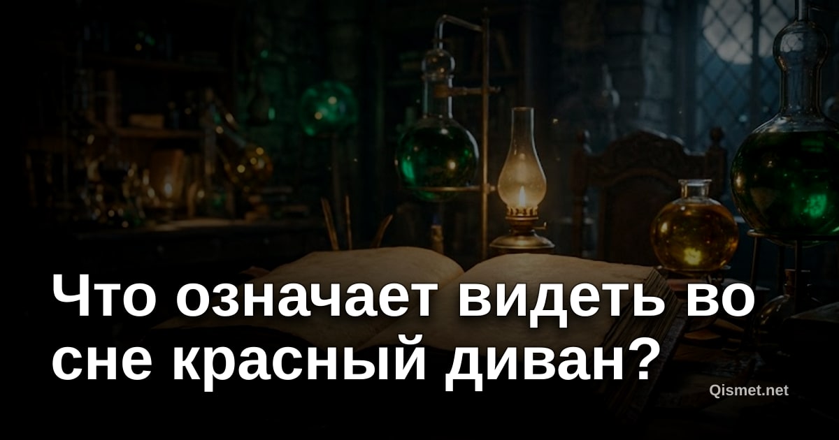 Что означает видеть во сне красный диван?