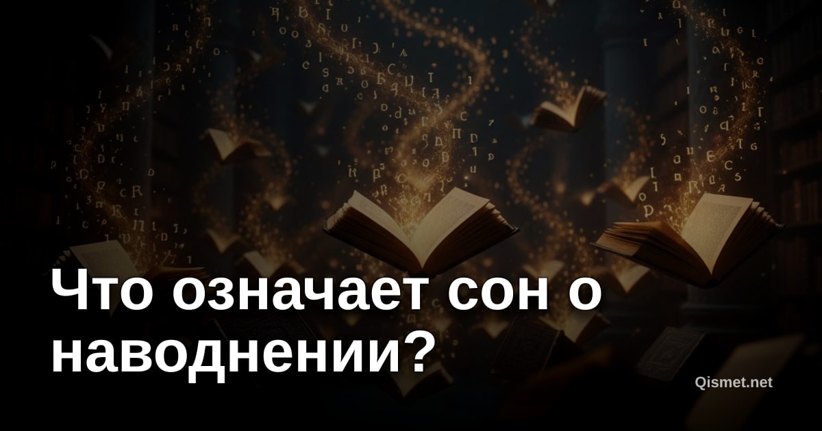 Что означает сон о наводнении?