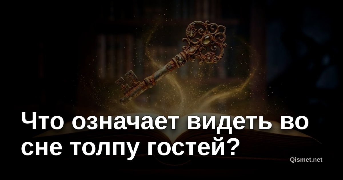 Что означает видеть во сне толпу гостей?