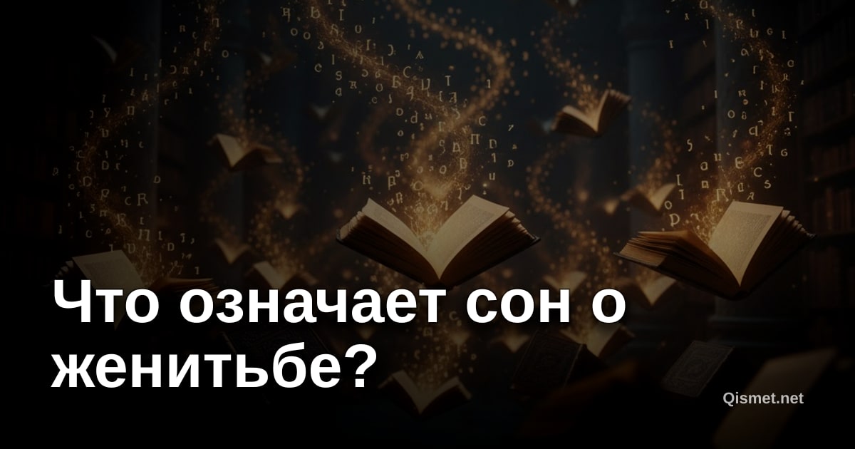 Что означает сон о женитьбе?