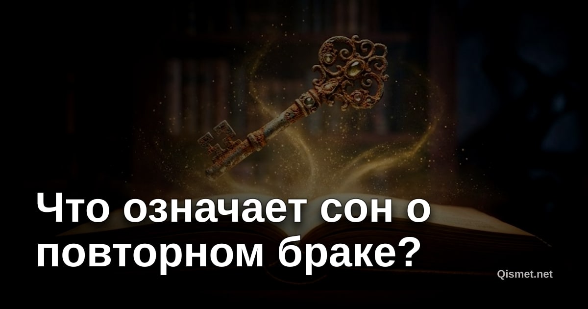 Что означает сон о повторном браке?