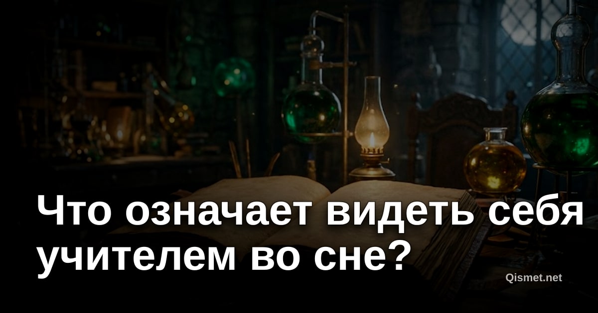 Что означает видеть себя учителем во сне?