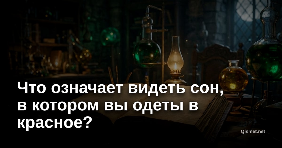 Что означает видеть сон, в котором вы одеты в красное?