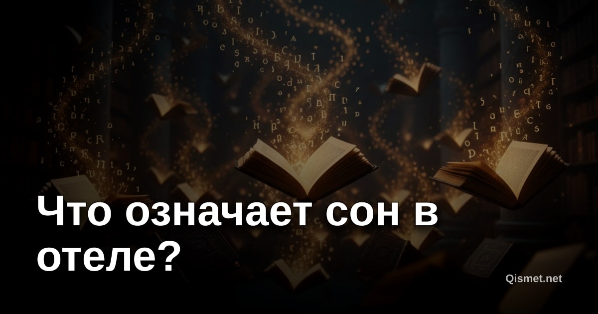 Что означает сон в отеле?