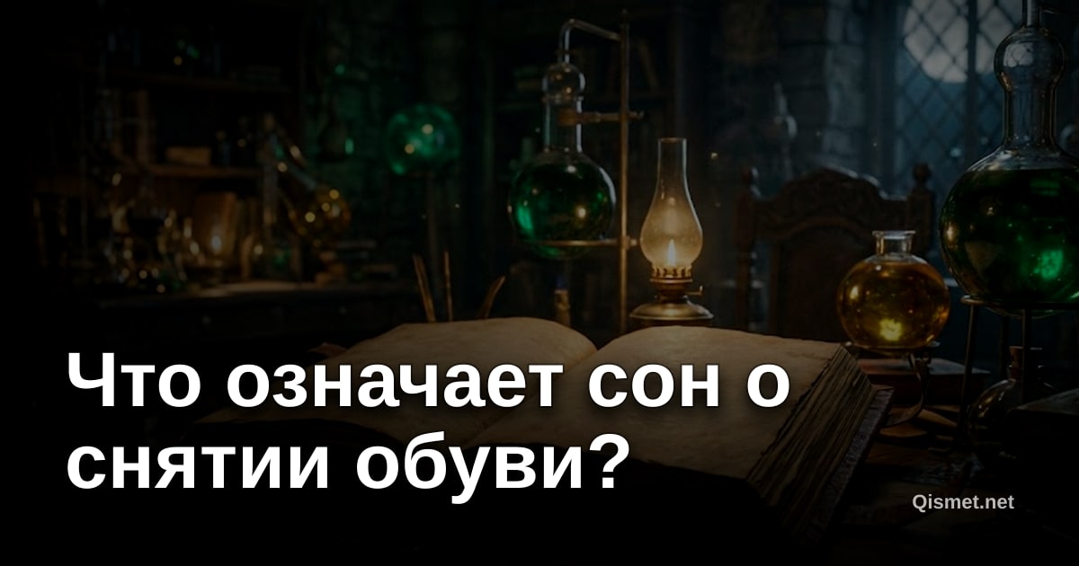 Что означает сон о снятии обуви?