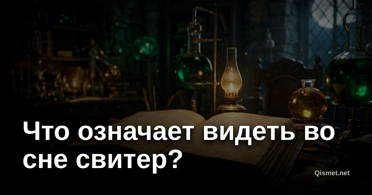 Что означает видеть во сне свитер?