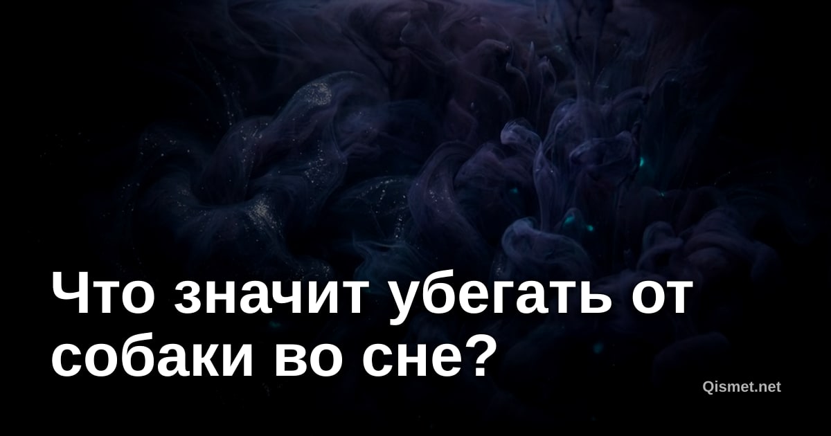 Что значит убегать от собаки во сне?