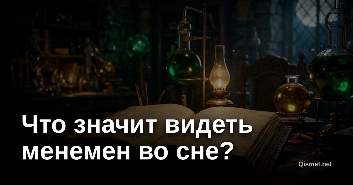 Что значит видеть менемен во сне?