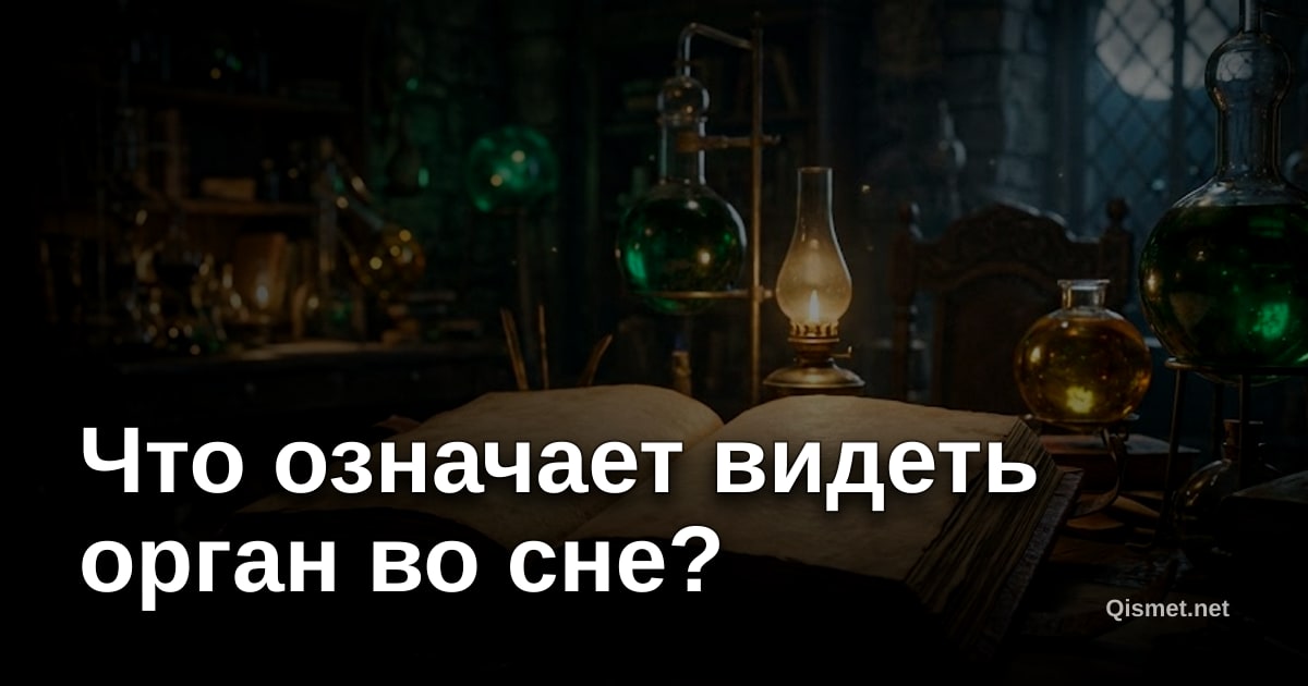 Что означает видеть орган во сне?