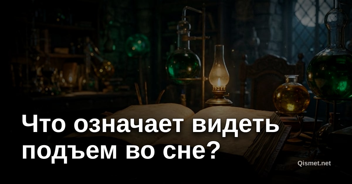 Что означает видеть подъем во сне?