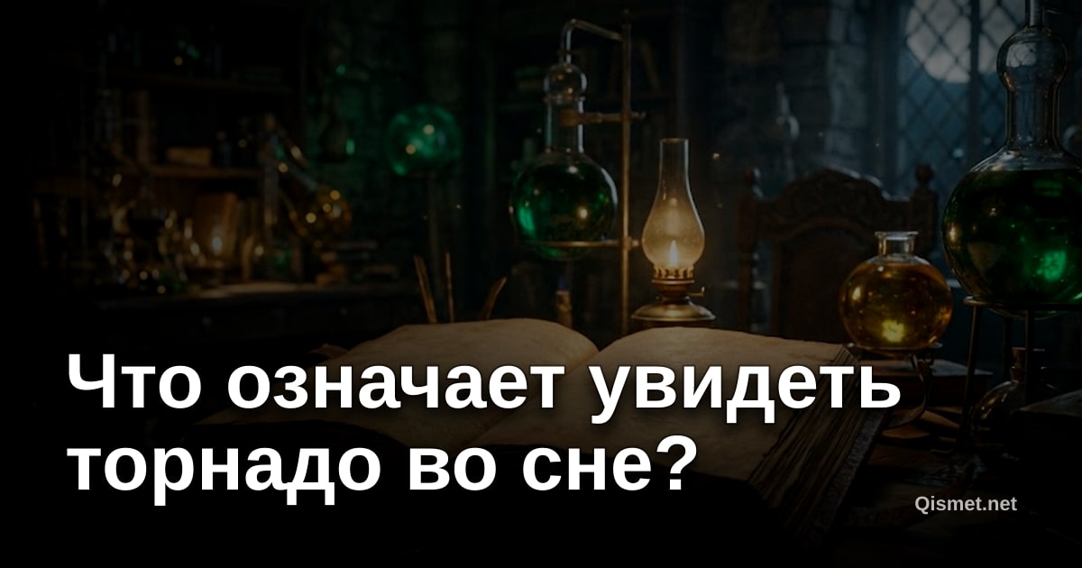Что означает увидеть торнадо во сне?