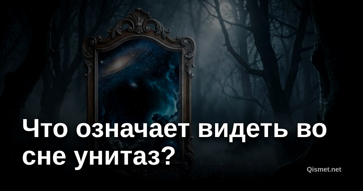 Что означает видеть во сне унитаз?
